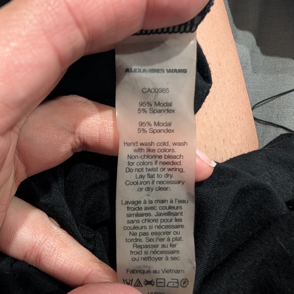 Alexander Wang Black Modal Blend Dress